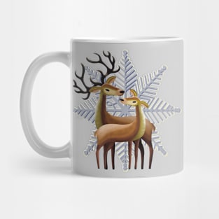 Reindeer Couple Mug